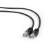 Patch cord kat.5e osłonka zalewana 0.5M czarny