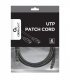 Patch cord Kat.6 UTP 3m czarny
