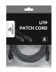 Patch cord Kat.6 UTP 5m czarny