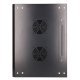 Extralink Szafa rack 12U 600x450 Czarna montowana na ścianie