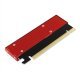 PCEM2-S Adapter wewnętrzny PCIe x16, 1x M.2 NVMe M-key slot aluminiowa osłona