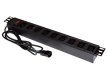 Listwa zasilająca 19" 9xC13 wtyk C14