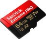 Karta pamięci Extreme Pro microSDXC 64GB 200/90 MB/s A2 V30