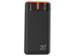 Power bank EnerGen 20000mAh PD+QC3.0 czarno-pomarańczowy