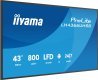 iiyama LH4366UHSB-B1AG signage display Płaski panel Digital Signage 109,2 cm (43") LCD Wi-Fi 800 cd/m2 4K Ultra HD Czarny Procesor wbudowany Android 24/7