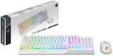 MSI S11-04DE305-CLA klawiatura Dołączona myszka Gaming USB QWERTZ Niemiecki Biały