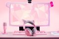 Zestaw słuchawkowy Razer Gaming Kraken Kitty V3 X Przewodowe Nauszne Mikrofon Kwarc