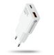 Ładowarka sieciowa SUPER SLIM QC 3.0 30W 1XUSB 1XUSB-C biała SC-380Q