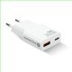 Ładowarka sieciowa SUPER SLIM QC 3.0 30W 1XUSB 1XUSB-C biała SC-380Q