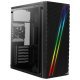 Obudowa Aerocool PGS STREAK A AEROPGSSTREAK-A-BKRG (ATX, Micro ATX, Mini ITX; kolor czarny) (WYPRZEDAŻ)