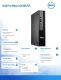 Komputer Dell Pro Micro QCM1250 W11Pro i3-14100T/8GB/512GB SSD CL25/Integrated/WLAN + BT/Kb/Mouse/3YPS