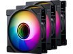 Wentylator PHANTEKS M25 Gen2 PWM D-RGB Lüfter, 3er-Pack - Reverse Blade, 120mm, schwarz