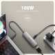 RVC-HI8KPD Adapter aktywny USB-C -> HDMI 8K/60Hz, Aluminiowy, PD100W, 16cm kabel