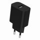 Ładowarka uniwersalna USB, 2.4 A, czarna