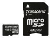 TRANSCEND TS4GUSDHC10 Transcend karta pamięci Micro SDHC 4GB Class 10 +adapter ( 20MB/s / Full HD )