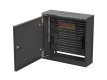 Szafa instalacyjna TPR 10 cali z płytą MESH 400x400x140mm czarna (złożona)
