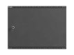 Szafa instalacyjna TPR 10 i 19 cali z płytą MESH 560x420x180 czarna (złożona)