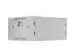 Szafa instalacyjna rack wisząca 19 cali 4U 600x450 drzwi perforowane (flat pack) szara