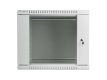 Szafa instalacyjna wisząca 19 cali 9U 600X450mm szara (drzwi szklane)