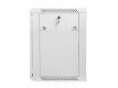 Szafa instalacyjna wisząca 19 cali 12U 600X450mm szara (drzwi szklane)