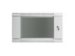 Szafa instalacyjna wisząca 19 cali 6U 600X600mm (drzwi szklane) szara