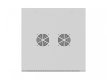 Szafa instalacyjna rack wisząca 12U 600x600 szara drzwi perforowane (flat pack)