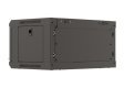 Szafa instalacyjna rack wisząca 19" 4U 540x350 czarna drzwi przeszklone ( flat pack)