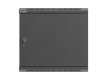 Szafa instalacyjna rack wisząca 19 cali 9U 540x350mm czarna drzwi pełen metal (flat pack)