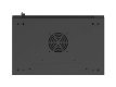 Szafa instalacyjna rack wisząca 19 cali 9U 540x350mm czarna drzwi pełen metal (flat pack)