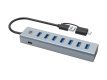 Conceptronic HUBBIES21G huby i koncentratory USB 3.2 Gen 1 (3.1 Gen 1) Type-A 5000 Mbit/s Szary