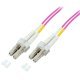 Techly LC M-M 20m kabel InfiniBand / światłowodowy Fuksja