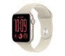 Smartwatch Watch SE 3 GPS, koperta 44mm z aluminium w kolorze księżycowej poświaty, pasek sportowy w kolorze piaskowym - rozmiar M/L