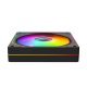 RAMPAGE WENTYLATOR DO OBUDOWY 120MM 1800RPM INFINITE LOOP ARGB BLACK PWM