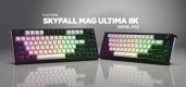 HATOR Skyfall 65 MAG ULTIMA 8K wireless klawiatura Gaming USB + RF Wireless + Bluetooth QWERTY US English Czarny, Biały