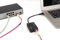 Karta sieciowa USB 3.0 typ A na Gigabit SFP, adapter światłowodowy 1000 Mb/s, moduł SFP sprzedawany osobno