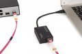 Karta sieciowa USB 3.0 typ A na Gigabit SFP, adapter światłowodowy 1000 Mb/s, moduł SFP sprzedawany osobno