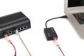Karta sieciowa USB 3.0 typ A na Gigabit SFP, adapter światłowodowy 1000 Mb/s, moduł SFP sprzedawany osobno