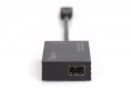 Karta sieciowa USB 3.0 typ A na Gigabit SFP, adapter światłowodowy 1000 Mb/s, moduł SFP sprzedawany osobno