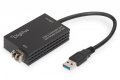 Karta sieciowa USB 3.0 typ A na Gigabit SFP, adapter światłowodowy 1000 Mb/s, moduł SFP sprzedawany osobno