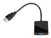Adapter IBOX IAHV01 (HDMI M - D-Sub (VGA) F; 1m; kolor czarny)