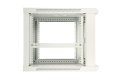 Extralink Szafa rack 12U 600x600 ASP Szara montowana na ścianie, drzwi blaszane pełne