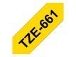 BROTHER TZE661 Taśma Brother 36mm BLACK ON YELLOW