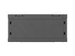 Szafa instalacyjna rack wisząca 19 cali 4U 600x450 czarna drzwi metalowe (flat pack)