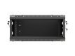 Szafa instalacyjna rack wisząca 19 cali 4U 600x450 czarna drzwi metalowe (flat pack)