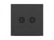 Szafa instalacyjna rack wisząca 19 cali 9U 600x600 czarna drzwi perforownae ( flat pack)