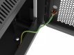 Szafa instalacyjna rack wisząca 19 cali 9U 600x600 czarna drzwi perforownae ( flat pack)