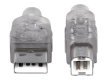MANHATTAN 333405 Manhattan Kabel USB 2.0 A-B M/M 1,8m srebrny