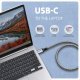 ADE-CM20 USB-C Gigabit Ethernet adapter z zintegrowanym kablem sieciowym CAT6 RJ-45 2 m