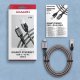 ADE-CM20 USB-C Gigabit Ethernet adapter z zintegrowanym kablem sieciowym CAT6 RJ-45 2 m