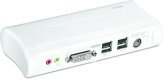 TRENDnet KVM Switch 2-Port DVI/USB/Audio mit Kabeln